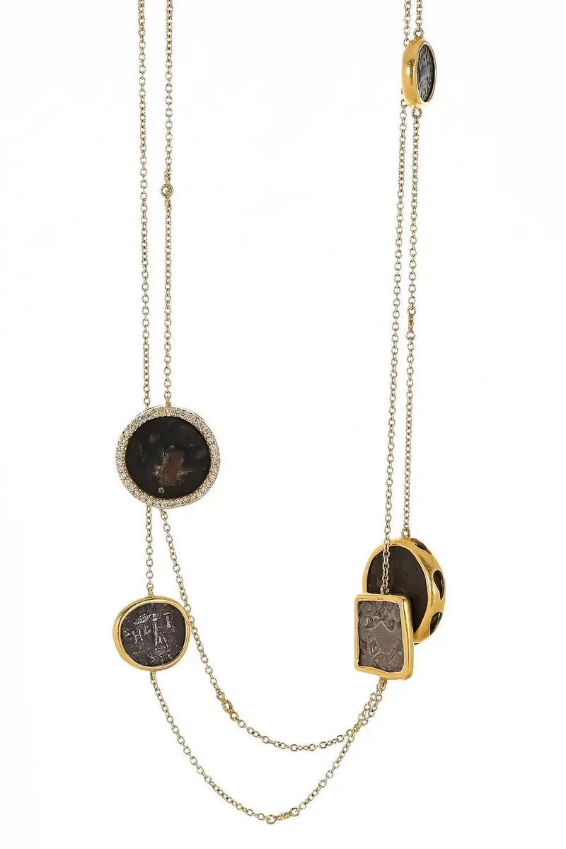 Coomi Diamond Antiquity Coin Necklace