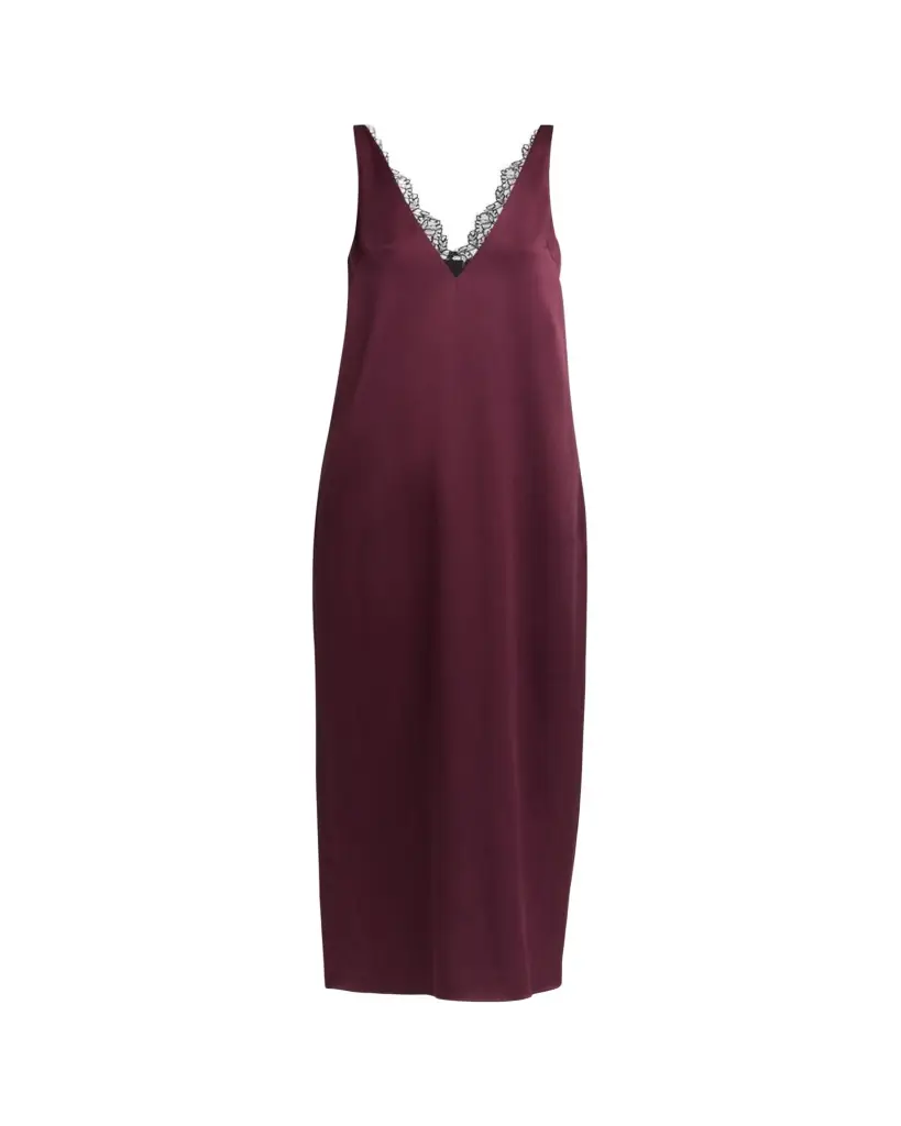 Stella McCartney Lace-Trimmed Satin Slip Dress