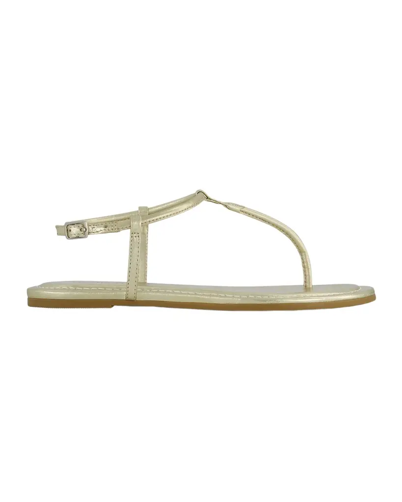 Bernardo Hercu Metallic Ankle-Strap Flat Sandals