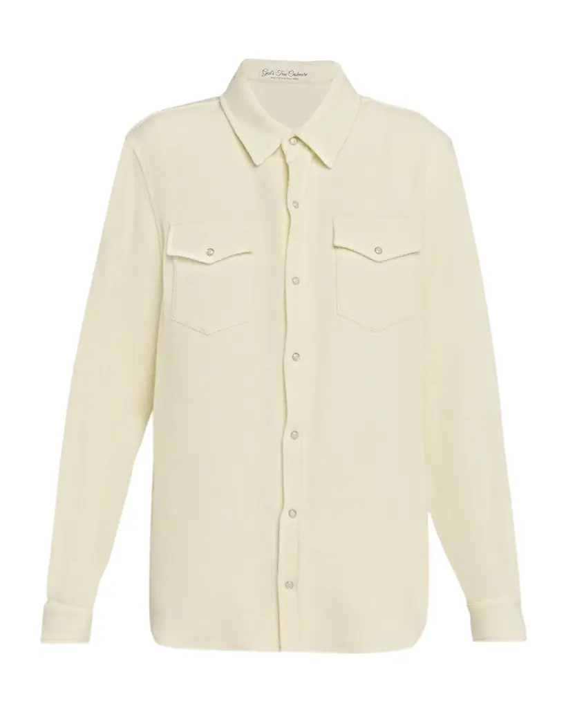 God 's True Cashmere Porcelain olid Cashmere Flannel hirt