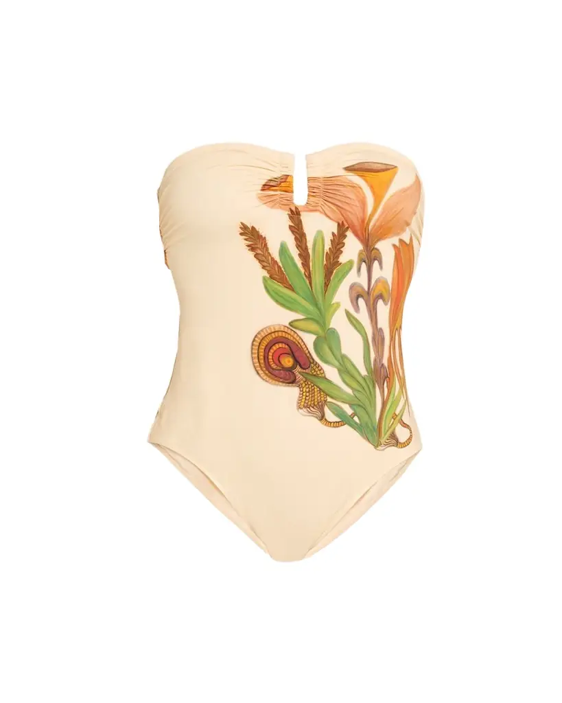 Ulla Johnson Monterey Strapless One-Piece Swimsuit
