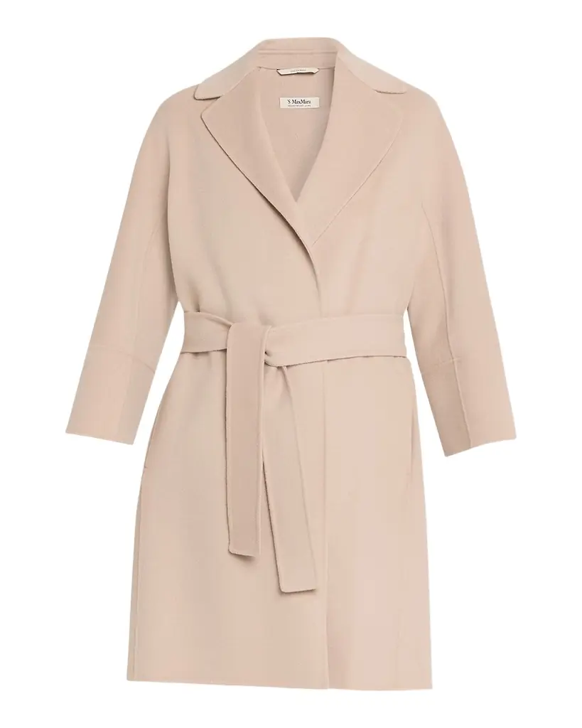 Max Mara Double-Faced Wool Wrap Coat