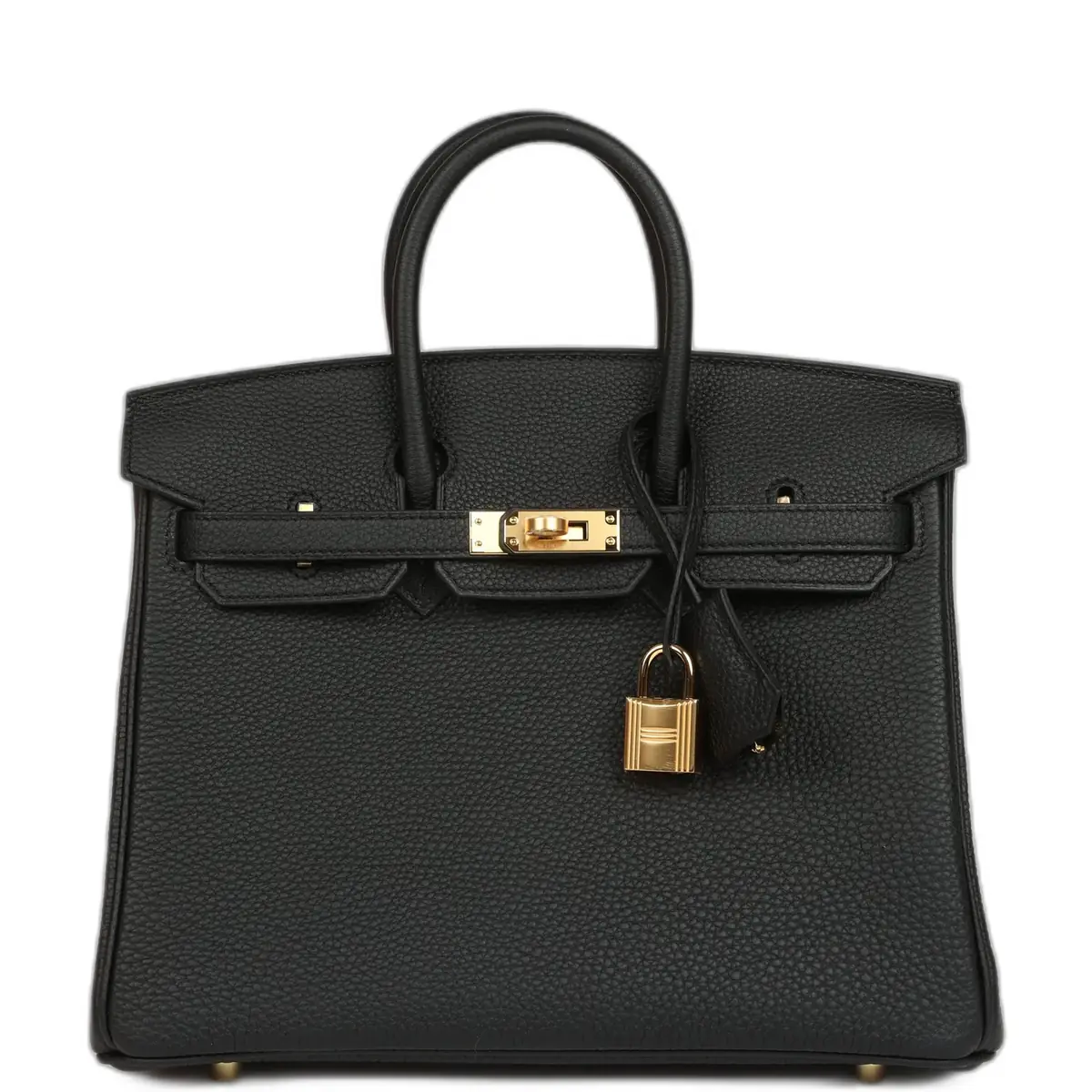 hermes Hermes Birkin 25 Black Togo Gold Hardware