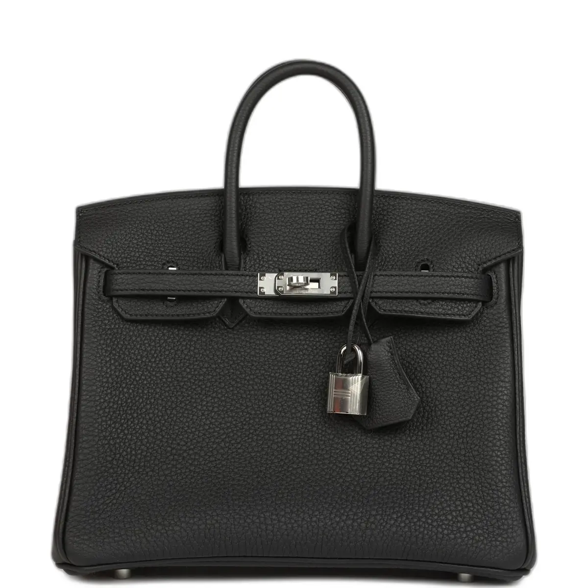 hermes Hermes Birkin 25 Black Togo Palladium Hardware