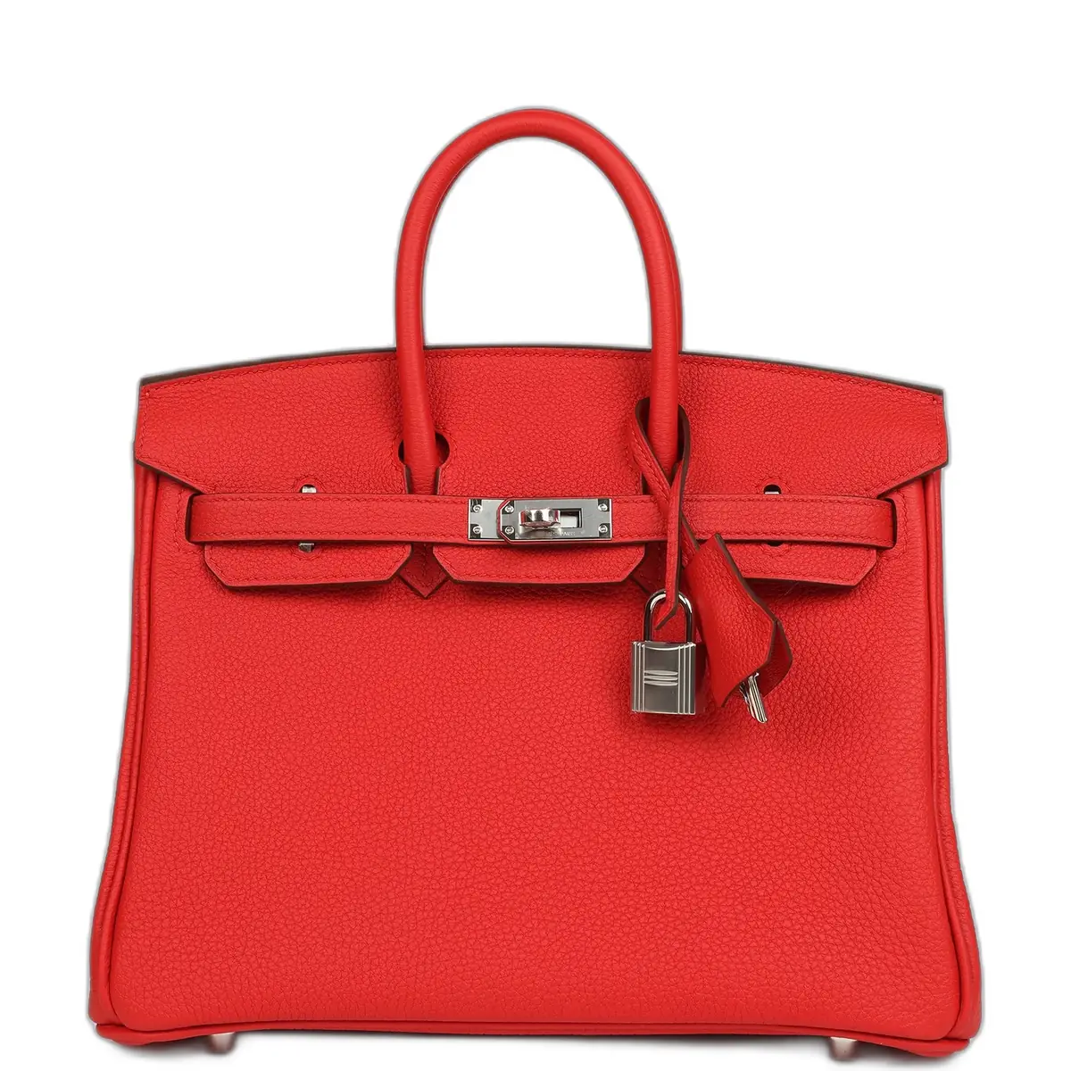 hermes Hermes Birkin 25 Rouge de Coeur Togo Palladium Hardware