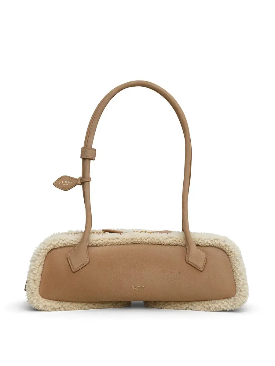 Alaïa Merino Shearling Medium Le Teckel Bag
