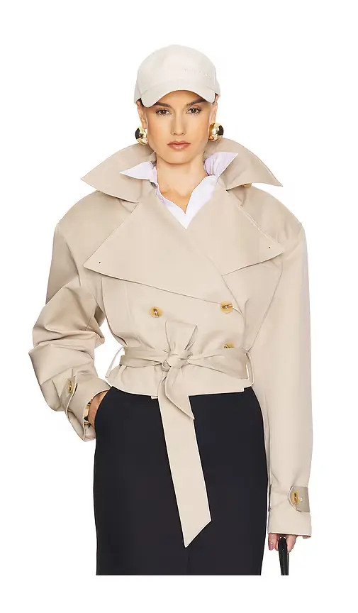 Helsa Oversized Cropped Trench
