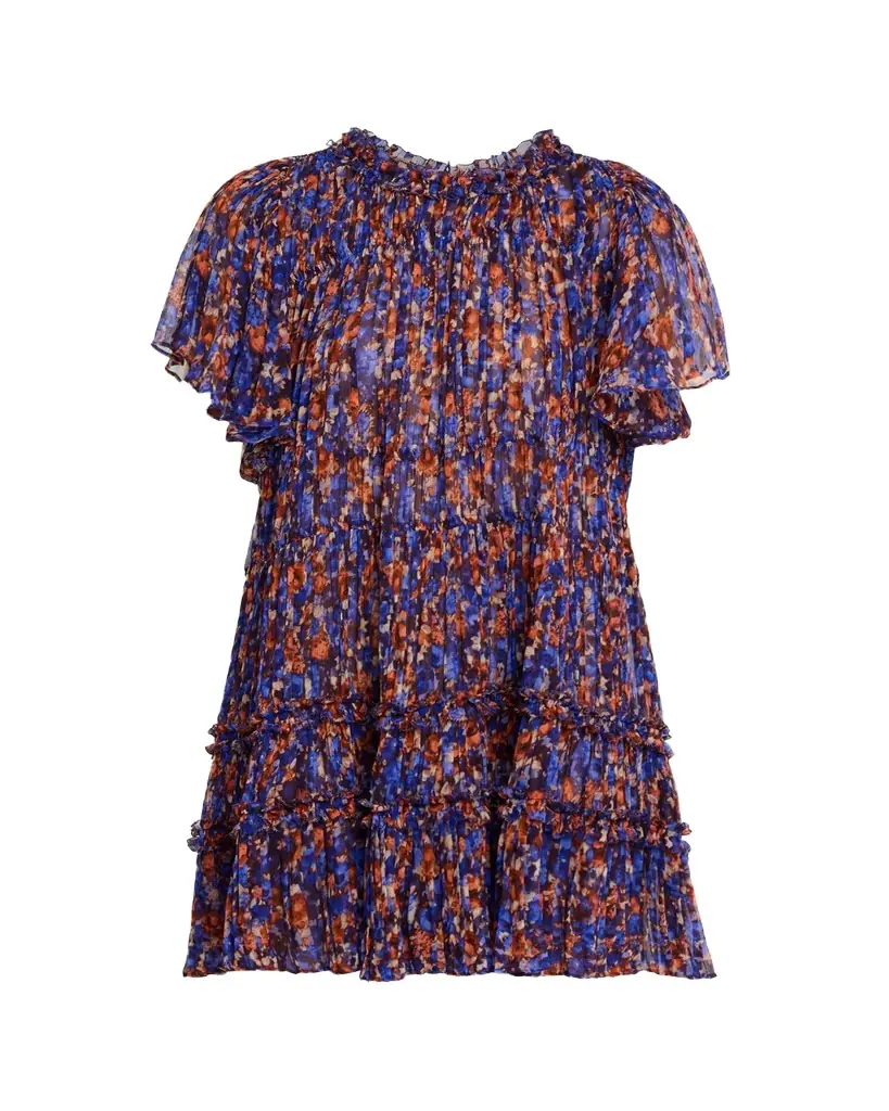 Ulla Johnson Ryla Floral Silk Chiffon Mini Dress