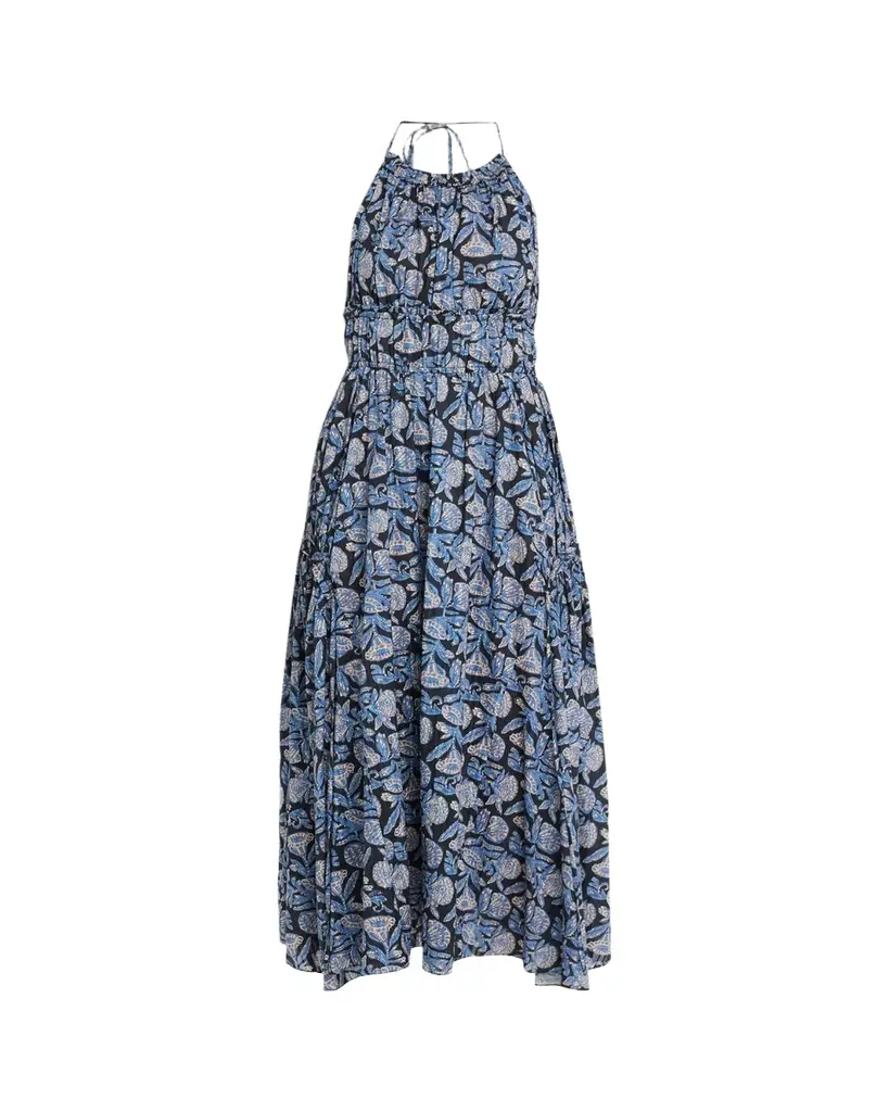 Ulla Johnson Anelise Printed Halter Midi Dress
