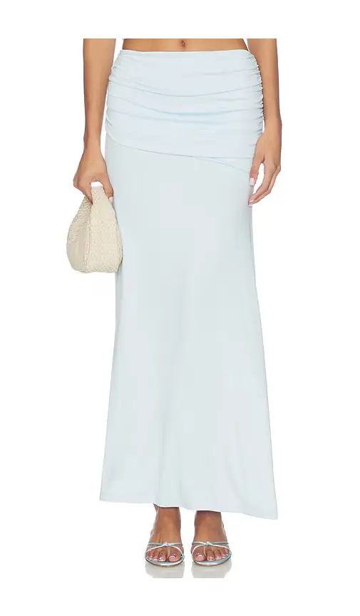 SEVEN WONDERS Malani Ruched Maxi Skirt
