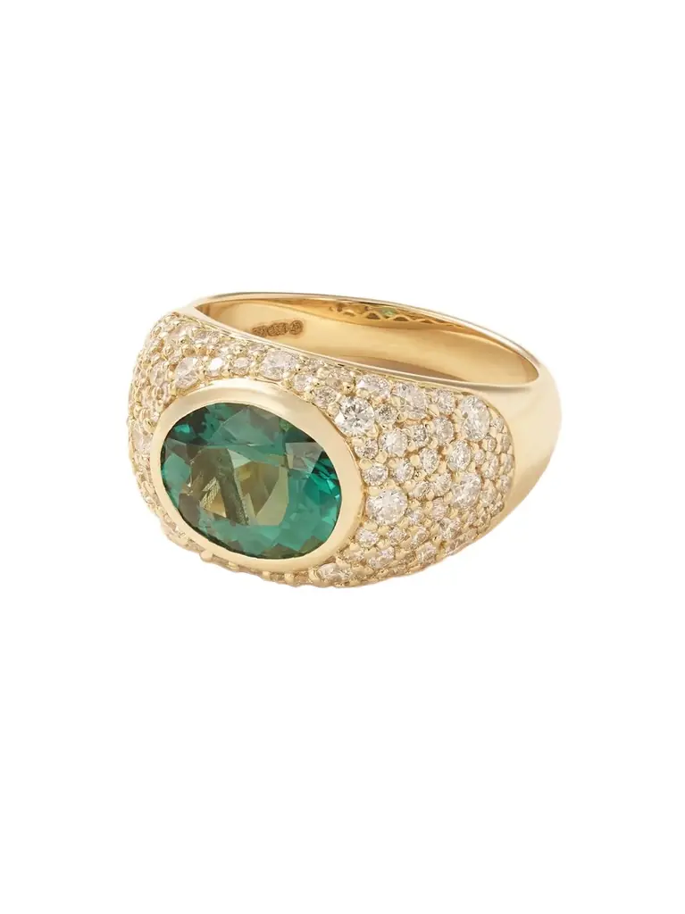 Marlo Laz La Salina 14-karat Gold, Indicolite And Diamond Ring