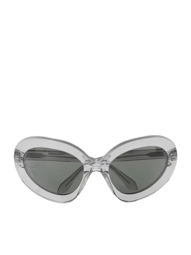 Round-frame Acetate Sunglasses