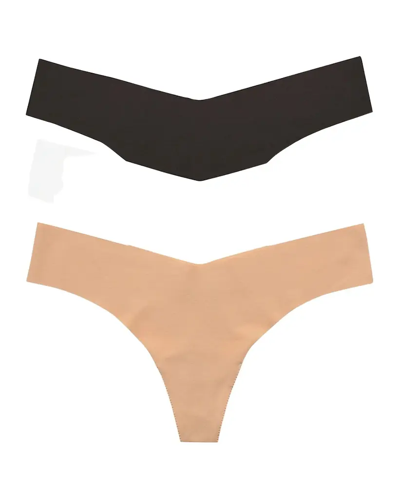 Commando Classic Low-Rise Microfiber Thongs, Pack of 3