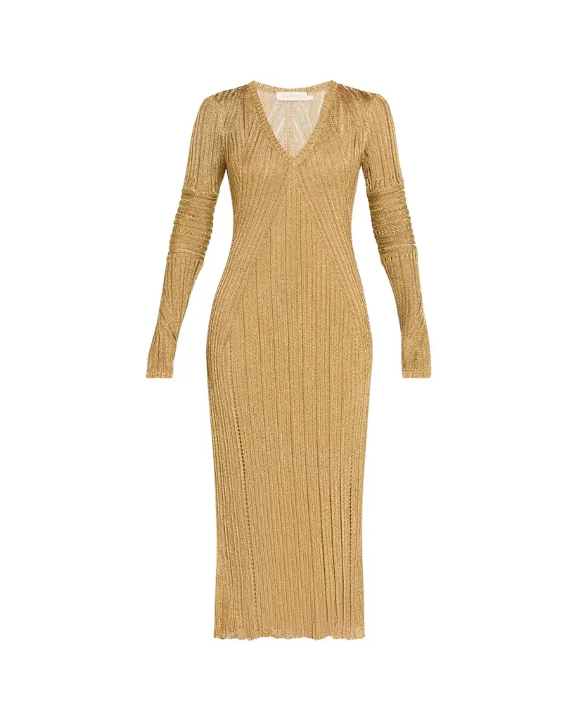 Zimmermann Rebellion Metallic Maxi Dress