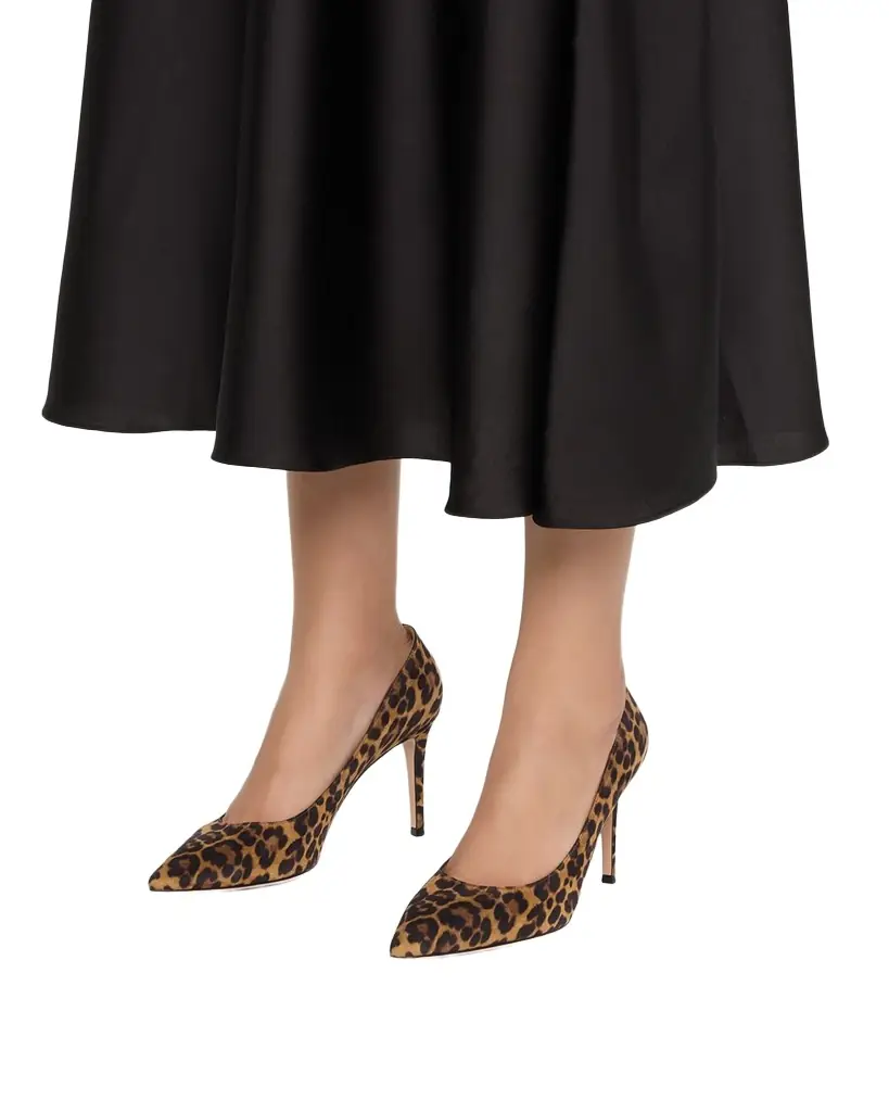 Gianvito Rossi 85mm Gianvito Leopard Suede Pointed-Toe Pumps