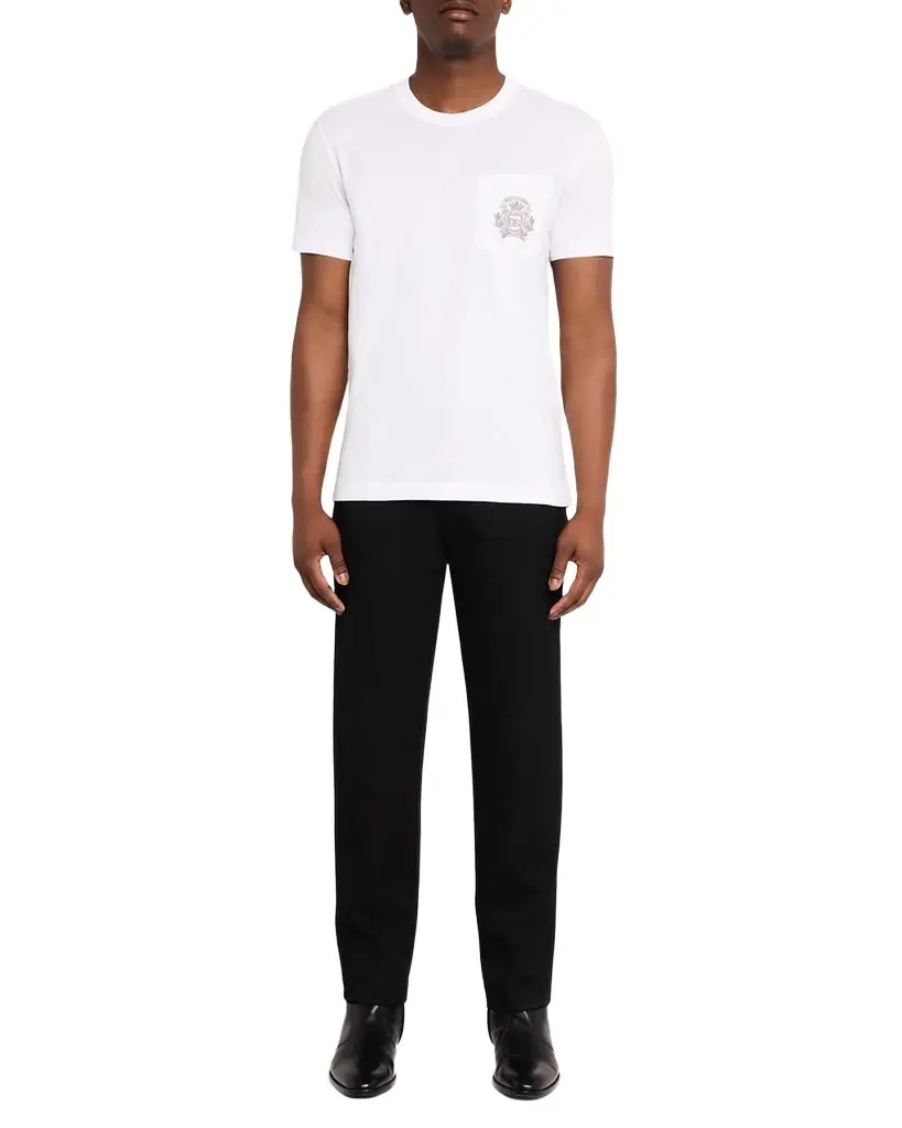 Dolce & Gabbana Men 's Cotton Logo Pocket T-Shirt