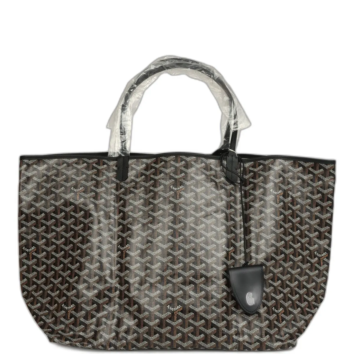goyard Goyard Goyardine Black Saint Louis GM Tote Bag Palladium Hardware