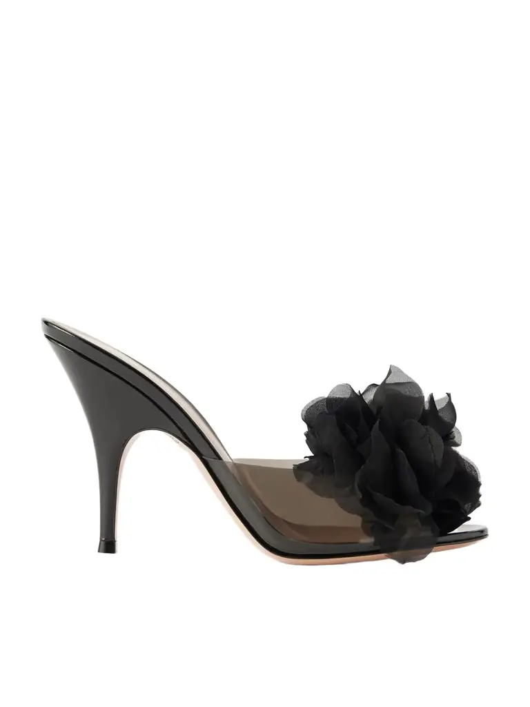 Gianvito Rossi 95 Embellished Pvc Sandals