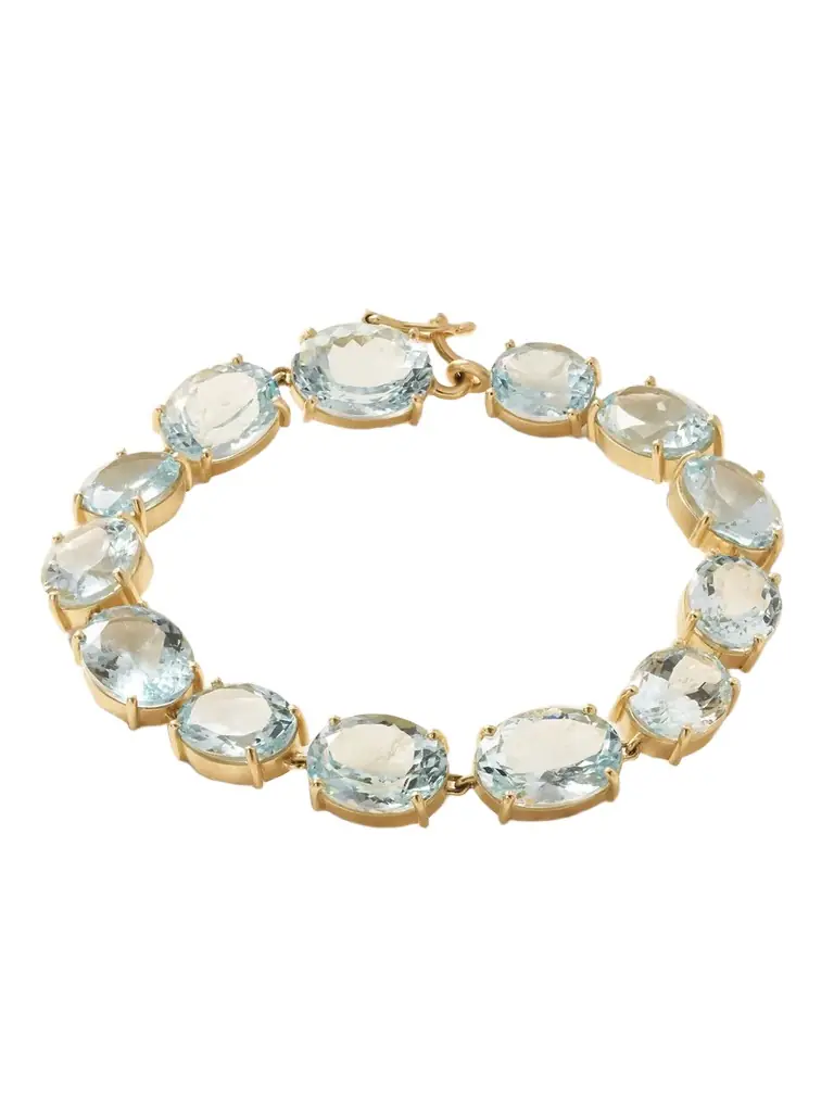 Irene Neuwirth Gemmy Gem 18-karat Gold Aquamarine Bracelet
