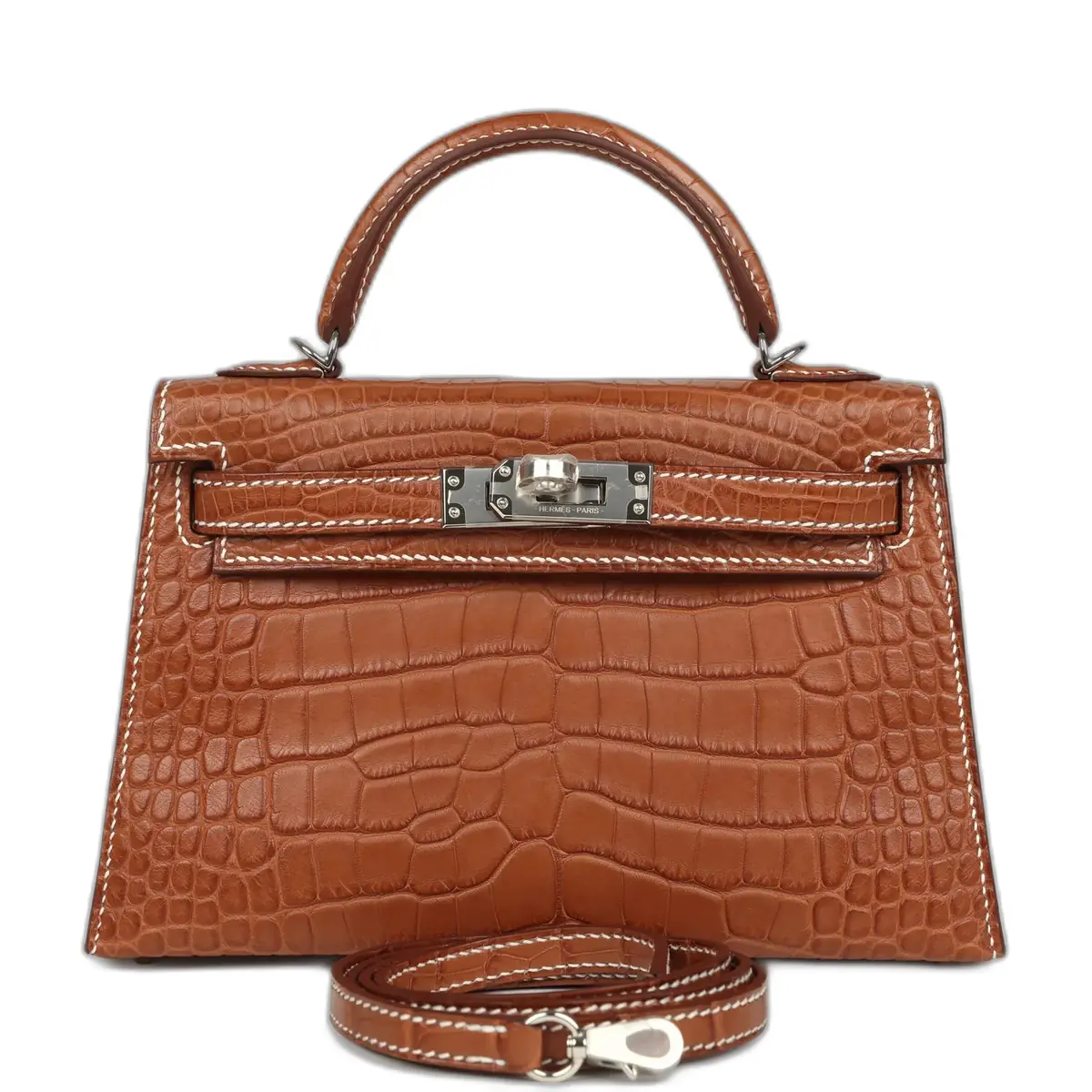 hermes Hermes Special Order (HSS) Kelly Sellier 20 Gold Verso Matte Alligator Mississippiensis Palladium Hardware