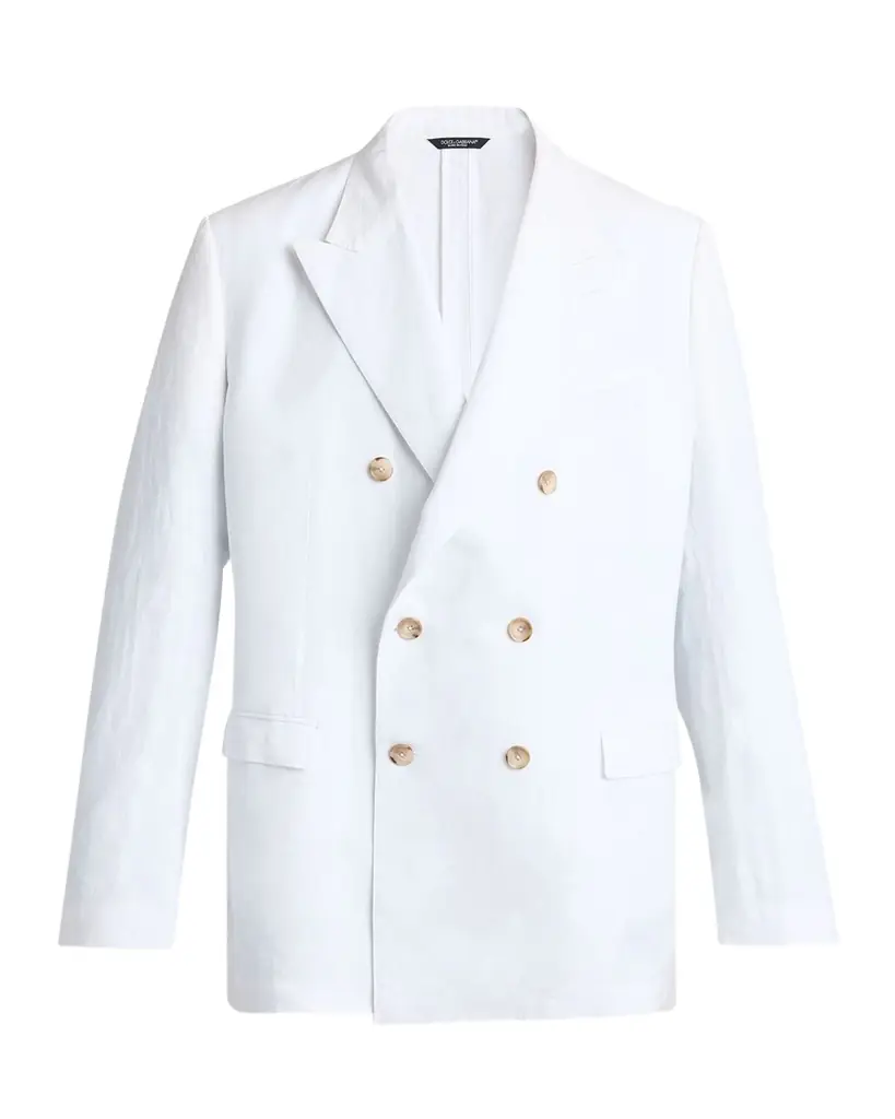 Dolce & Gabbana Men 's Peak Lapel Double-Breasted Blazer