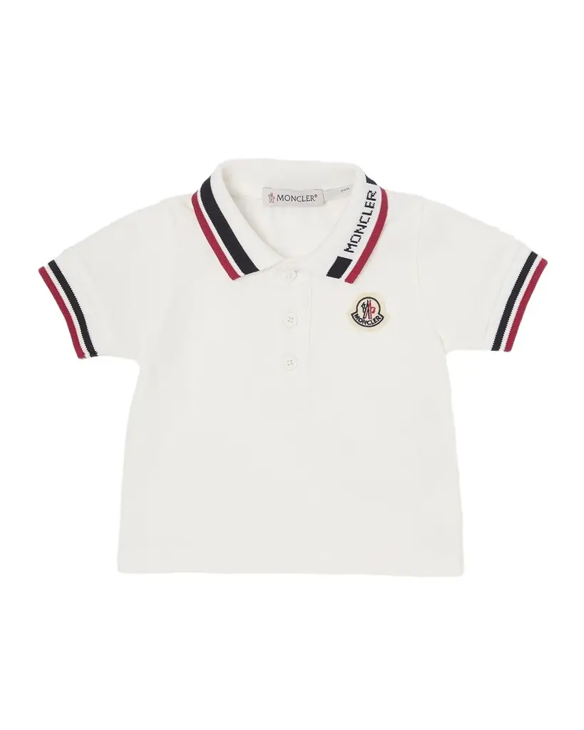 Moncler Boy 's Tipped Short-Sleeve Polo Shirt, Size 12M-3