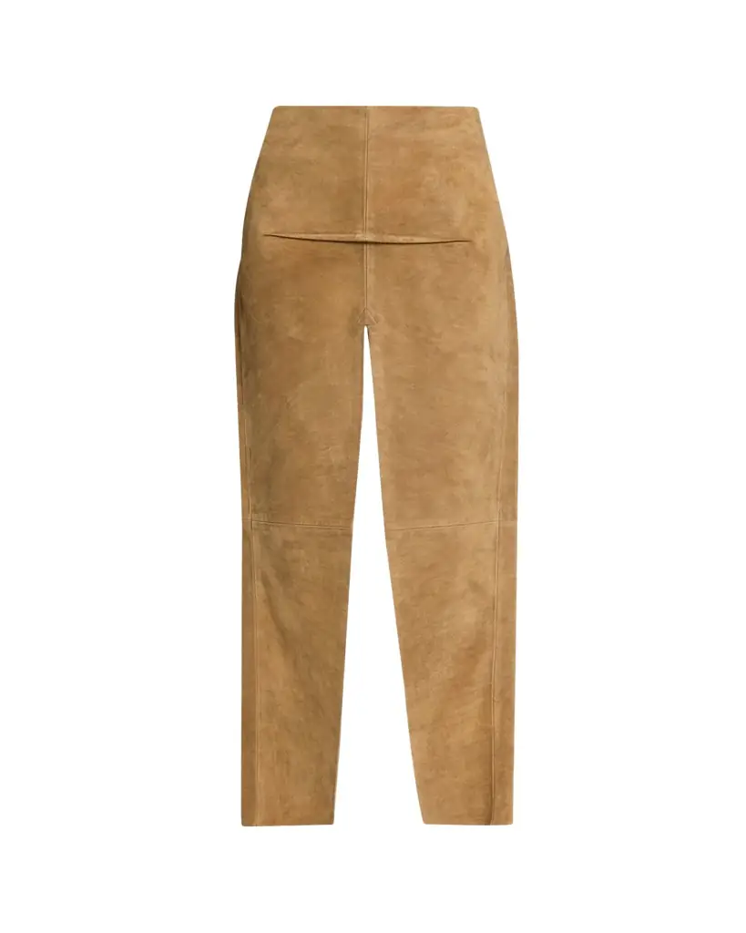 Rick Owens Sliced Suede Maxi Skirt