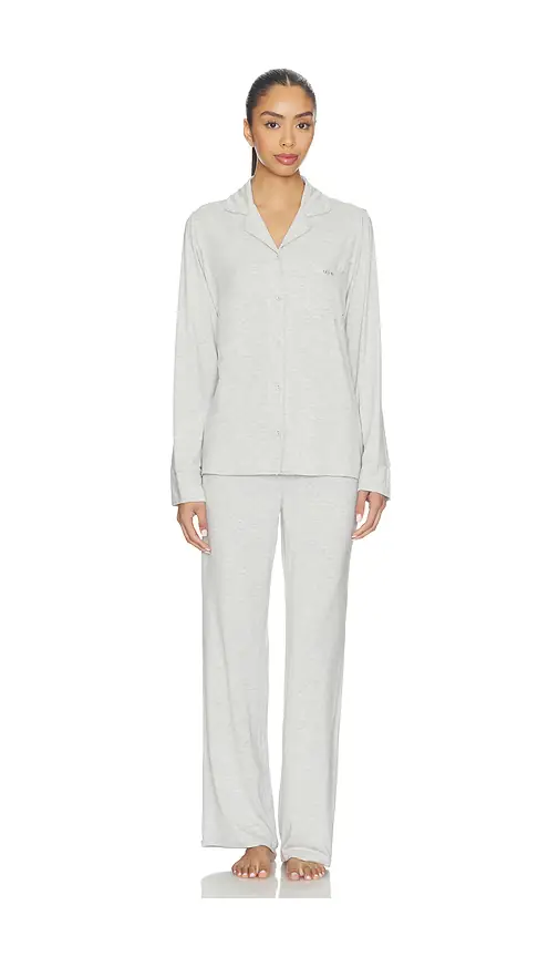 SKIMS Skims Sleep Long Sleeve Button Up Sleep Set