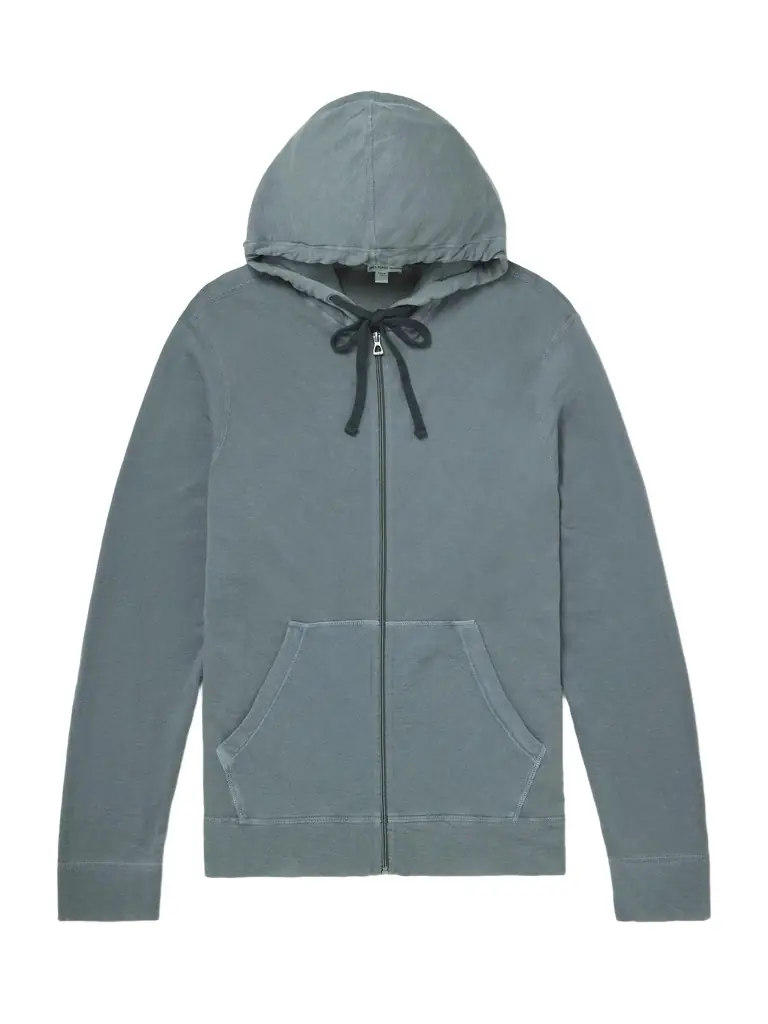 James Perse Loopback Supima Cotton-Jersey Zip-Up Hoodie - Men