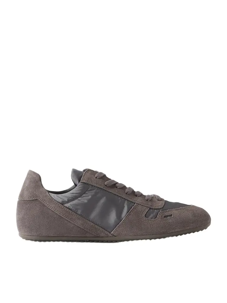 Rick Owens Minimal Suede and Nylon Sneakers - Men