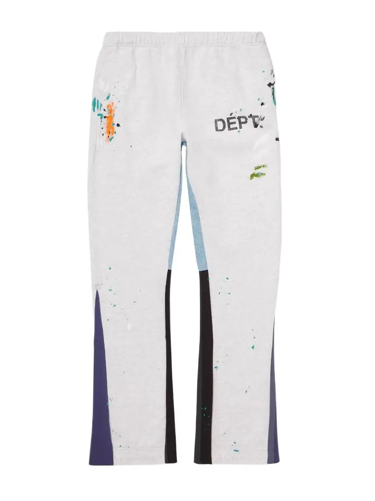 Gallery Dept. Logo-Print Paint-Splattered Cotton-Jersey Sweatpants - Men