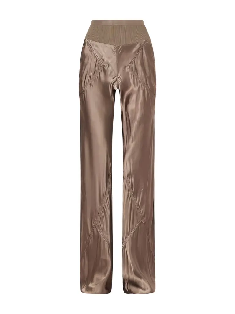 Rick Owens Bias Satin Flared Pants