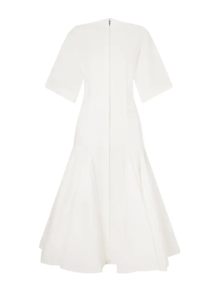 Jacquemus Moisson Pleated Cotton-poplin Shirt Dress
