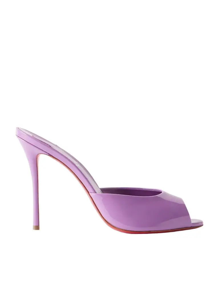 Christian Louboutin Me Dolly 100 Patent Leather Mules