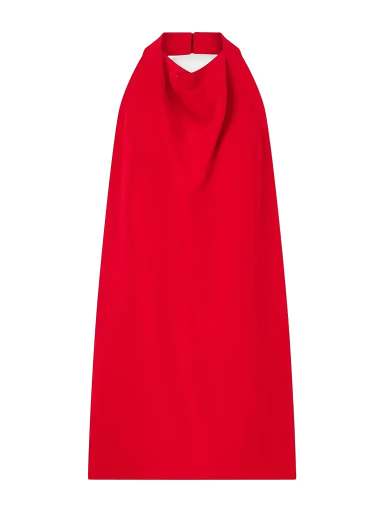 Valentino Garavani Draped Silk-cady Mini Dress