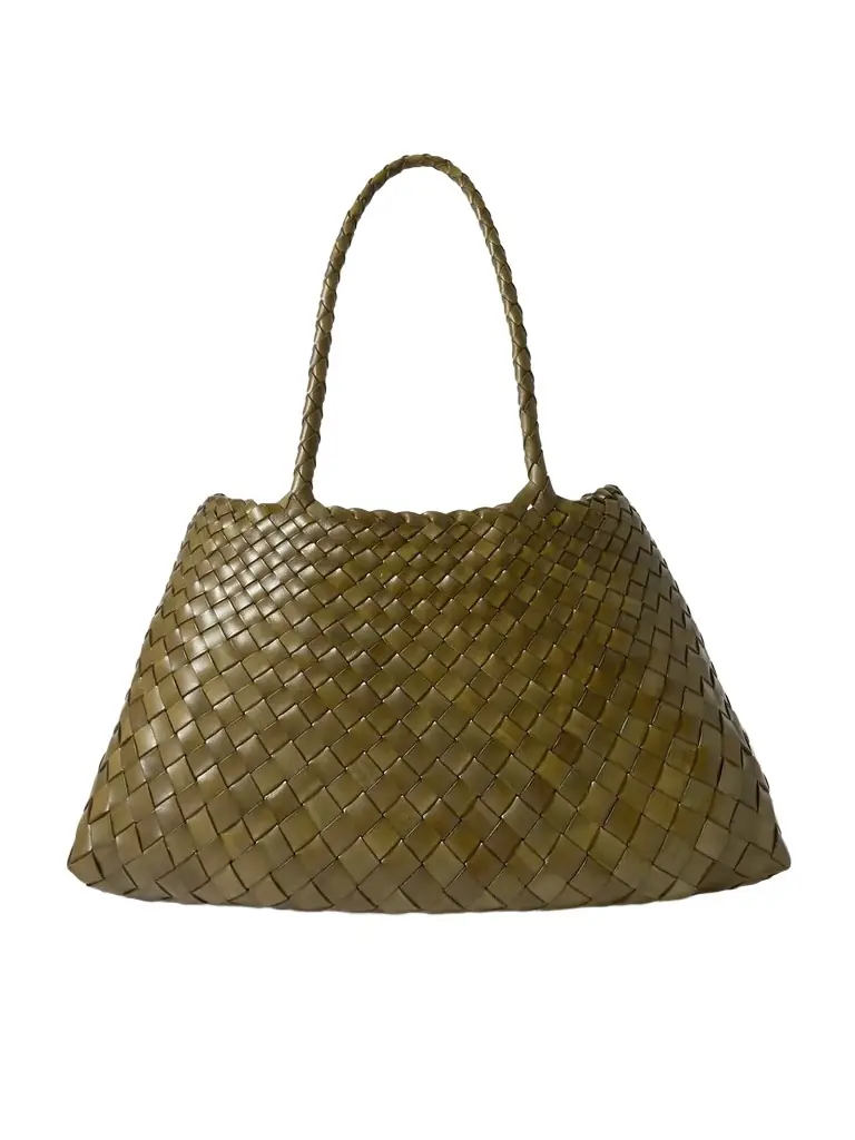 Dragon Diffusion Santa Croce Big Woven Leather Tote