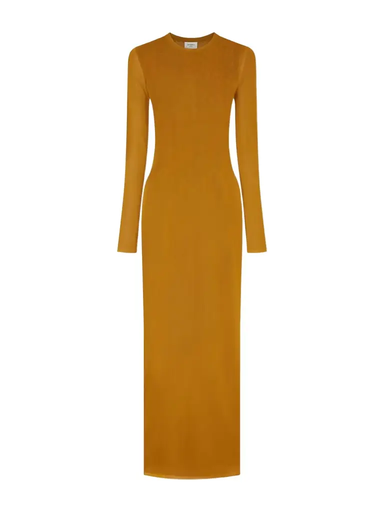 Saint Laurent Knitted Maxi Dress