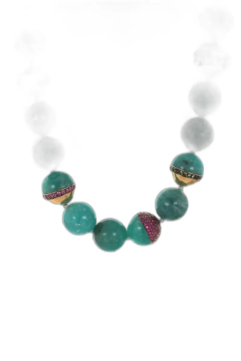 EDINA KISS Amazonite Beaded Necklace
