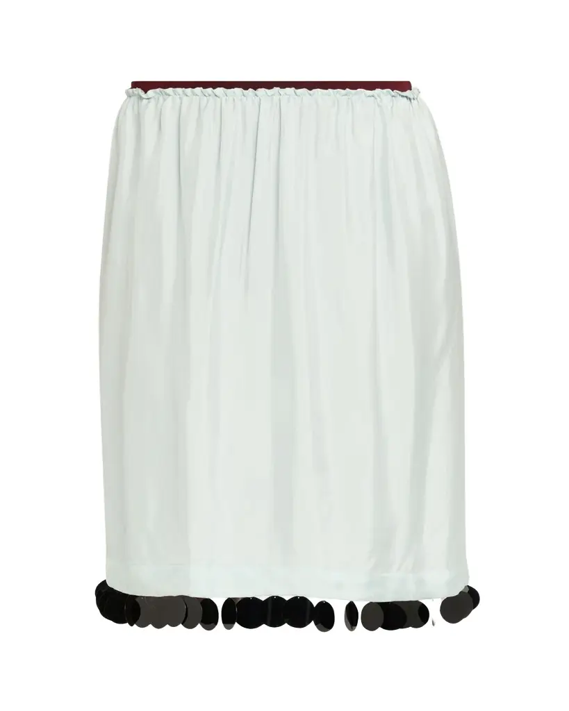 Plan C Dot Sequined Knee-Length Slip Skirt