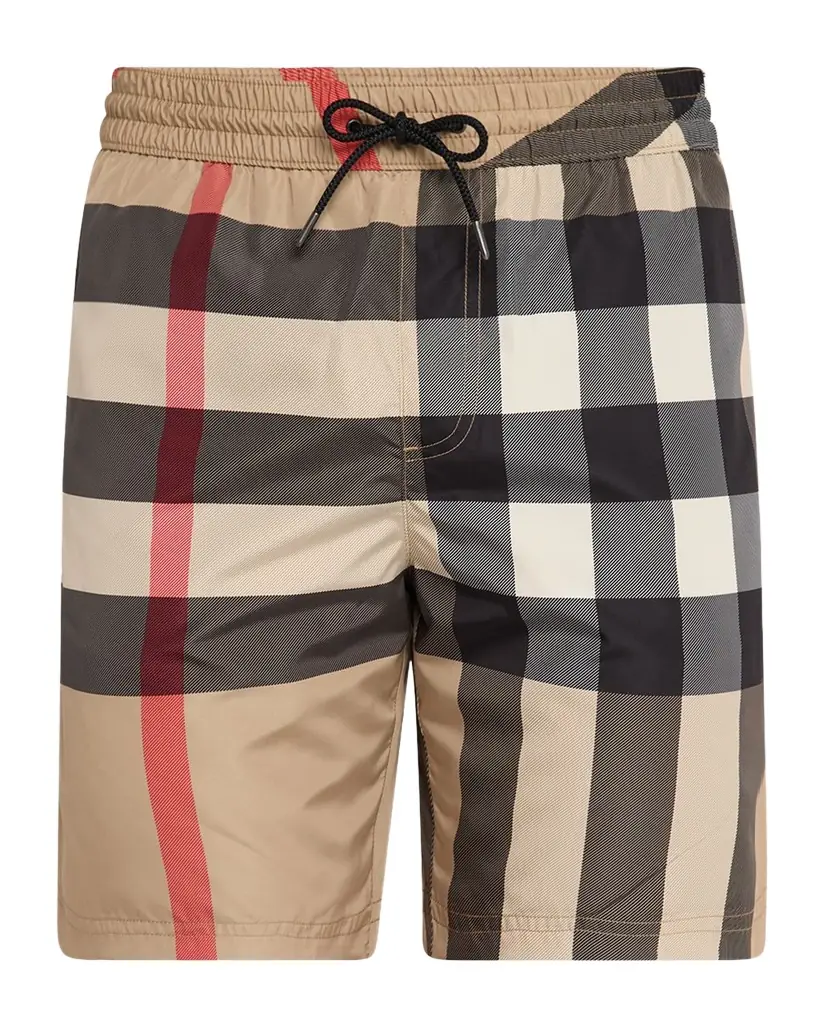 Burberry Men 's Signature Check Swim Shorts