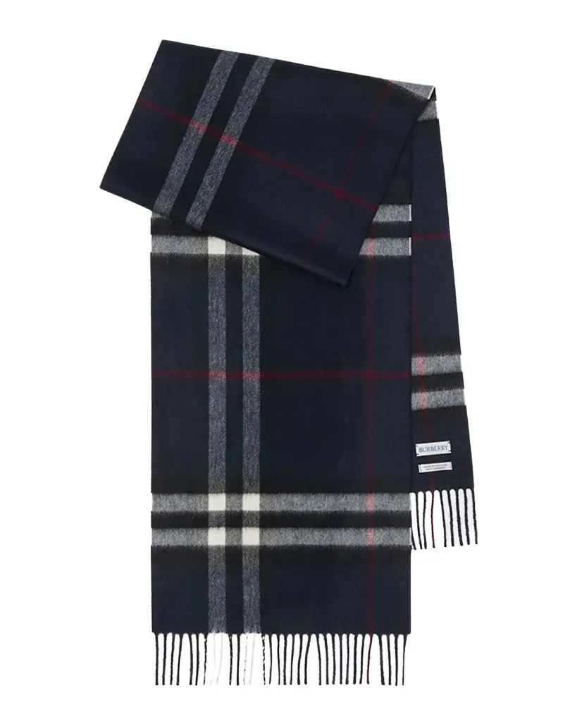 Burberry Men 's Cashmere Giant Check Scarf