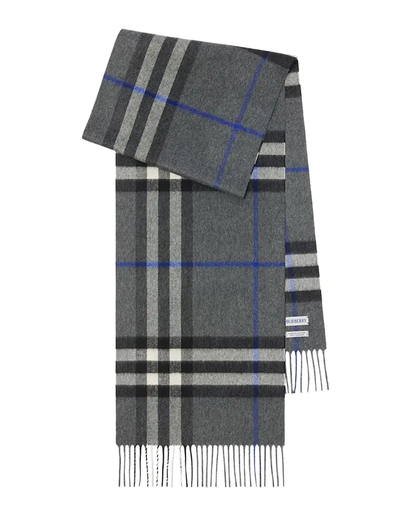 Burberry Men 's Cashmere Giant Check Scarf