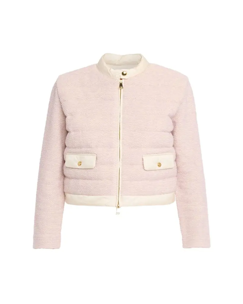 Moncler Bouclé Short Down Jacket