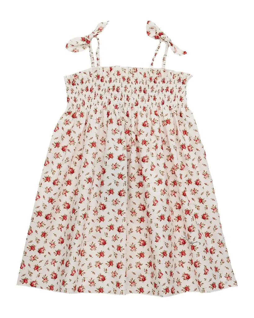 Dolce & Gabbana Girl 's Sleeveless Rose-Print Poplin Dress, Size -14