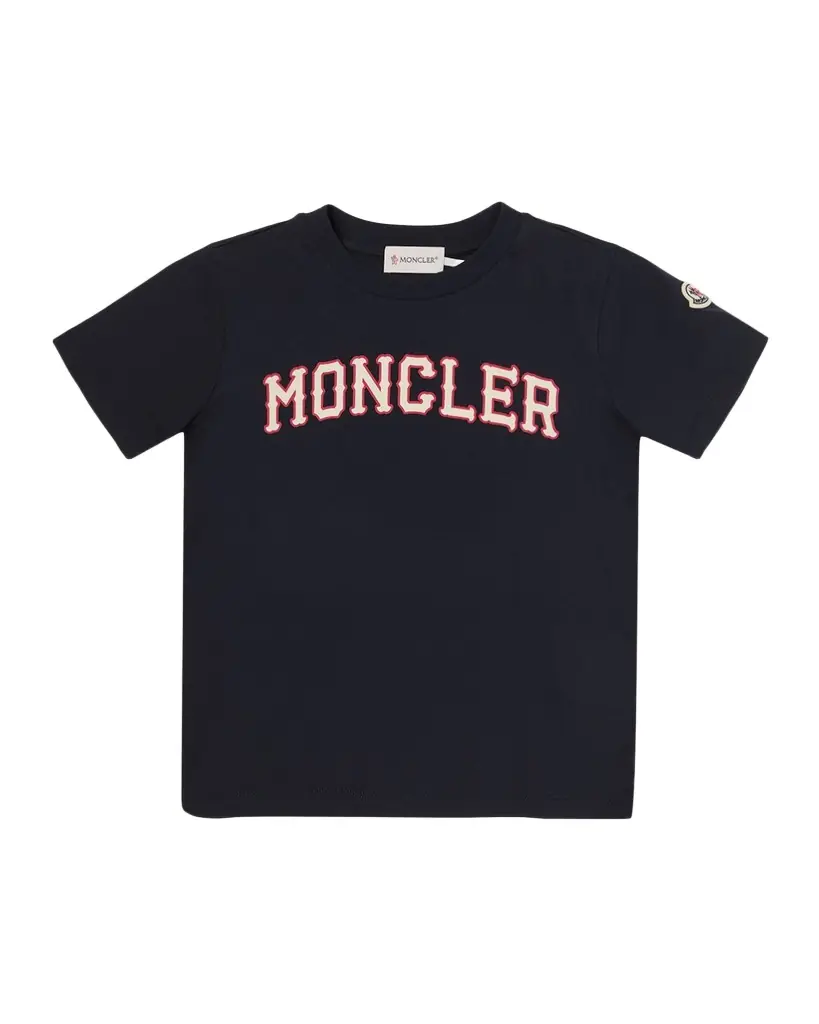Moncler Boy 's Logo-Print Cotton T-Shirt, Size 12-14