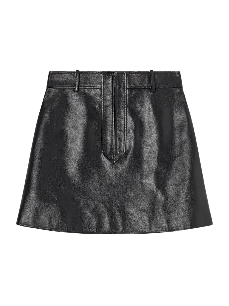 Gucci Leather Mini Skirt