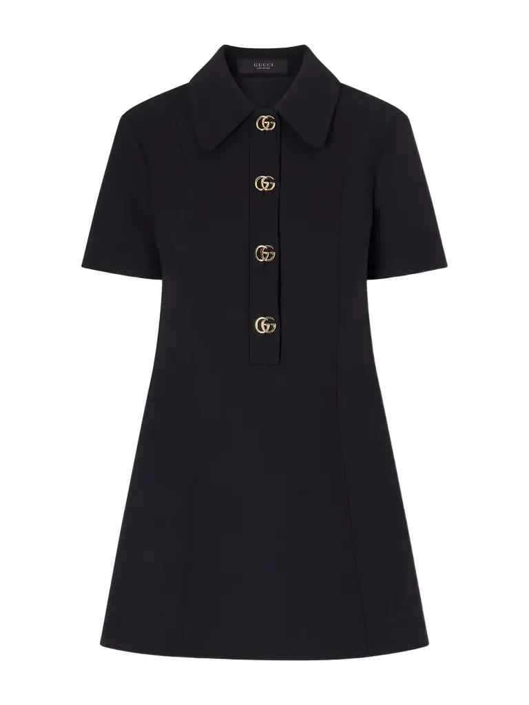 Gucci Wool-crepe Mini Dress