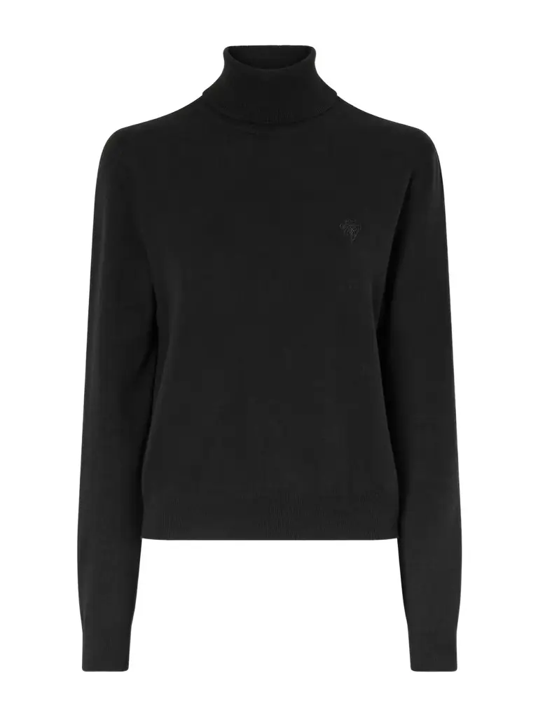 Gucci Embroidered Wool Turtleneck Sweater