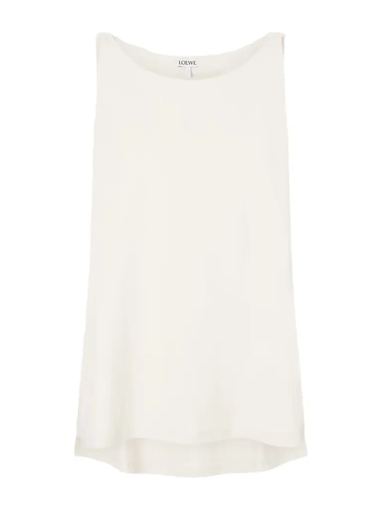 Loewe Anagram Embroidered Ribbed-knit Tank Top