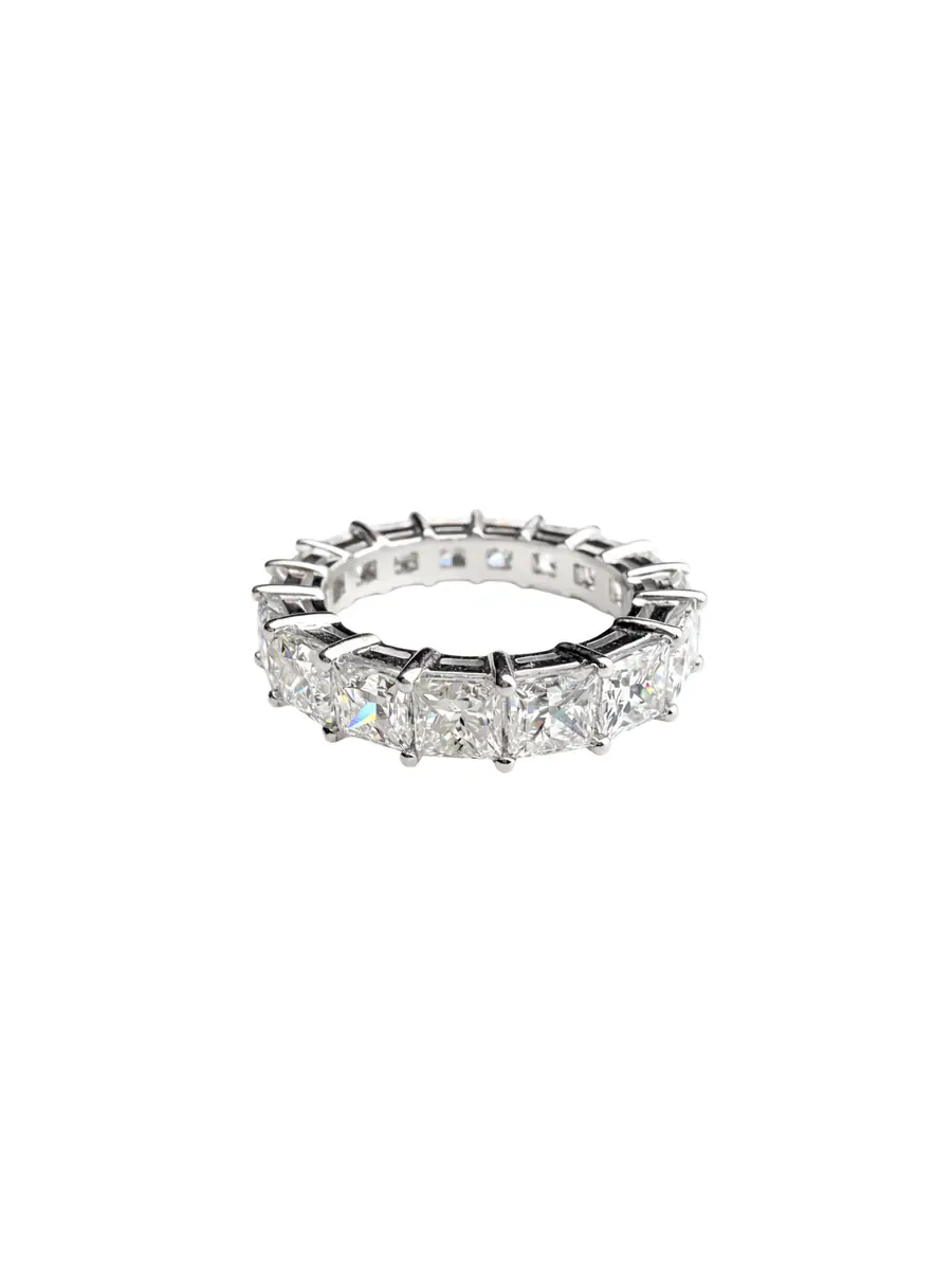 Wish Fine Jewelry 7.11ct Diamond Platinum Eternity Ring